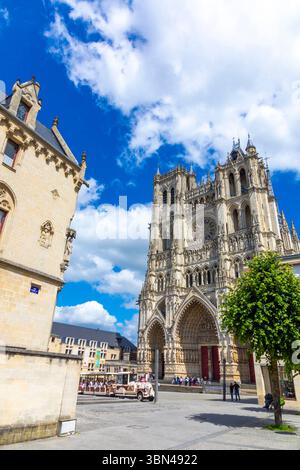 Frankreich, Hauts-de-France, Picardy, Somme, Amiens. Kathedrale Notre-Dame von Amiens Stockfoto