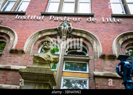 Frankreich, Hauts de France, Nord, Lille. Institut Pasteur in Lille Stockfoto