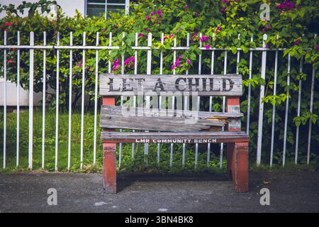 Antigua und Barbuda, Westindien, Antigua Island. St. John's Stockfoto