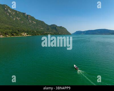 Frankreich, Region Auvergne-Rhone-Alpes, Savoie, Lake Bourget, Le Bourget-du-Lac Stockfoto