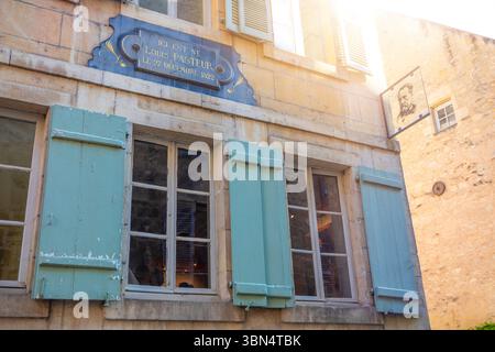 Frankreich, Franche-Comte. Bourgogne-Franche-Comte, Jura. Dole. Louis Pasteurs Haus Stockfoto