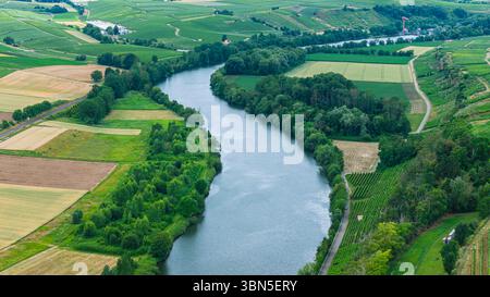 Der Neckar bei Lauffen. // 28.06.2025. Lauffen am Neckar, Baden-Württemberg, Deutschland, Europa *** der Neckar bei Lauffen 28 06 2025 Lauffen am Neckar, Baden-Württemberg, Deutschland, Europa Stockfoto