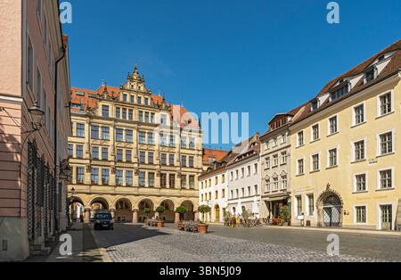 Neues Rathaus von Görlitz, Untermarkt, Görlitz, Deutschland Stockfoto