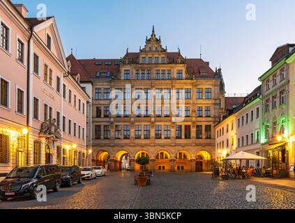 Neues Rathaus von Görlitz, Untermarkt, Görlitz, Deutschland Stockfoto
