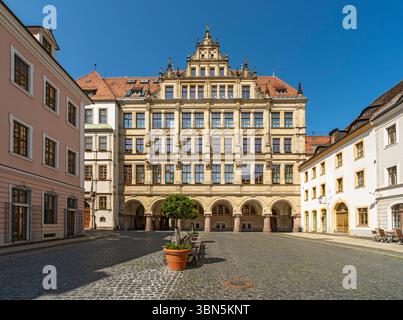 Neues Rathaus von Görlitz, Untermarkt, Görlitz, Deutschland Stockfoto
