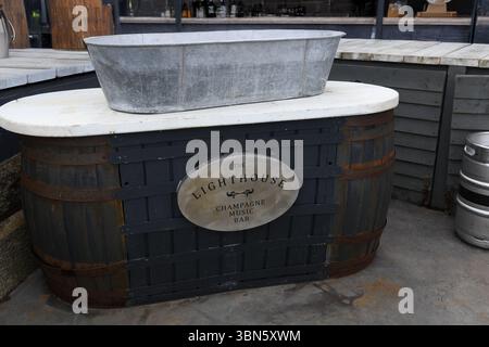 Champagner-Musikbar Stockfoto