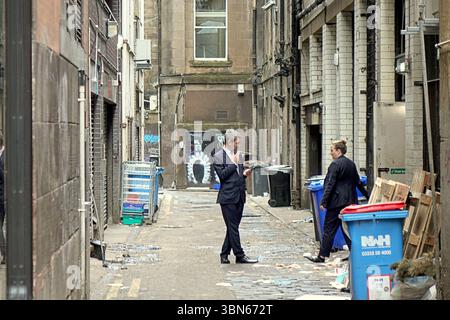 Glasgow, Schottland, Großbritannien. 30. Juni 2025. Wetter in Großbritannien: Heiß, wenn die Temperaturen steigen, traditionelle buchanan Street, die stilvolle Meile und Einkaufshauptstadt schottlands im Zentrum der Stadt. Credit Gerard Ferry/Alamy Live News Stockfoto