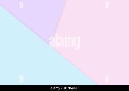 Minimalistische Pastellkomposition mit weichen geometrischen Formen und hellen Farben Stockfoto