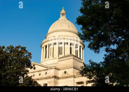 Außenansicht des Arkansas State Capitol Building in Little Rock, Arkansas, USA. Stockfoto