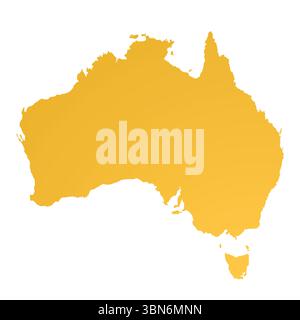 Karte von Australien, Schildersilhouette. Weltkarte Globe. Vektorabbildung isoliert auf transparentem Hintergrund. Australischer Kontinent Stock Vektor