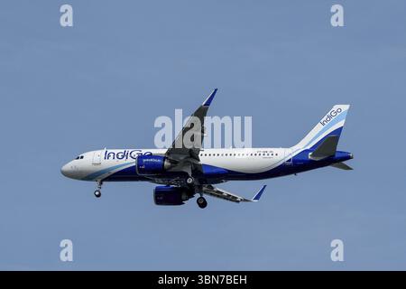 Flugzeuge Indigo, VT-IQW, Airbus A320neo Stockfoto