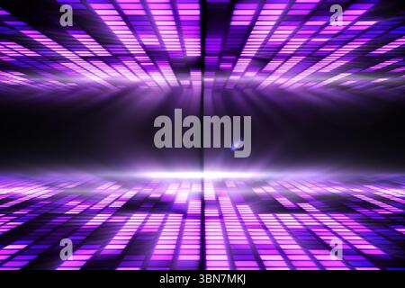 Digital generiertes cooles Disco-Design Stockfoto