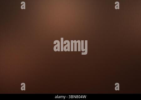 Abstrakte Kunst mit flachem Design zeigt einen kontinuierlichen braunen Verwacklungsverlauf, der den gesamten Rahmen füllt Stockfoto