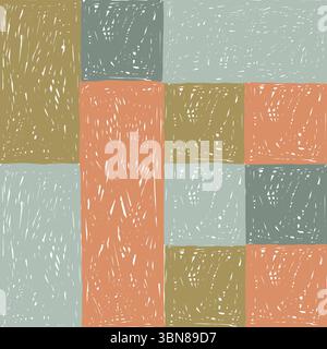 Seamless Patchwork Seamless Hand Drawn Pattern Stock Vektor