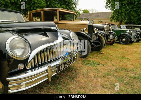Oldtimer-Rallye, Automuseum, Valencay, Frankreich. Stockfoto