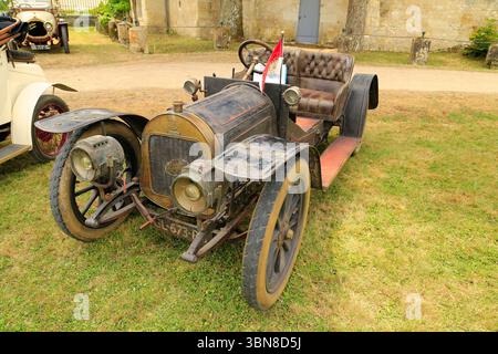 Oldtimer-Rallye, Automuseum, Valencay, Frankreich. Stockfoto