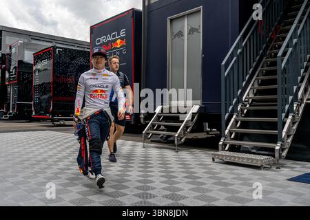 RED BULL RING, ÖSTERREICH - 27. JUNI: Yuki Tsunoda, Red Bull Racing RB21 aus Japan während des Großen Preises von Österreich am Red Bull Ring am Freitag, 27. Juni 2025 in Spielberg, Österreich (Foto: Michael Potts/BSR Agency) Stockfoto