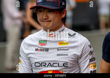 RED BULL RING, ÖSTERREICH - 27. JUNI: Yuki Tsunoda, Red Bull Racing RB21 aus Japan während des Großen Preises von Österreich am Red Bull Ring am Freitag, 27. Juni 2025 in Spielberg, Österreich (Foto: Michael Potts/BSR Agency) Credit: BSR Agency/Alamy Live News Stockfoto