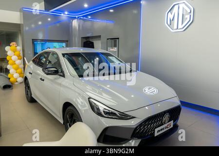 Kompaktwagen MG 5, der von SAIC Motor unter der Marke MG in Bangkok, Thailand, hergestellt wurde Stockfoto
