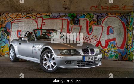Z3, BMW, bayerischer Automobilhersteller, Roadster, 3Ltr., 2 Sitzer, 2 Türen, Baujahr 2001, gebaut in Amerika, South Carolina, Werk, Spartanburg. Stockfoto
