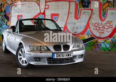 Z3, BMW, bayerischer Automobilhersteller, Roadster, 3Ltr., 2 Sitzer, 2 Türen, Baujahr 2001, gebaut in Amerika, South Carolina, Werk, Spartanburg. Stockfoto