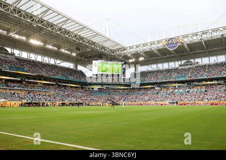 Miami, Vereinigte Staaten Von Amerika. Juli 2025. Blick auf das Hard Rock Stadium in Miami, USA am Dienstag, 1. Juli 2025. Quelle: Brazil Photo Press/Alamy Live News Stockfoto