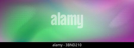 Farbenfroher Hintergrund mit Pixelverläufen für die Benutzeroberfläche des Spiels – lebendiger Übergang von Grün zu violettem Halbton mit gepunkteter Textur. Moderner Retro-Spielehintergrund für ui-Design, digitale Kunst oder kreative Videos. Stock Vektor