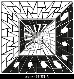 Tintenflecken. Abstrakte Silhouette. Asymmetrische Fleckendarstellung. Vektorsymbole. Stock Vektor