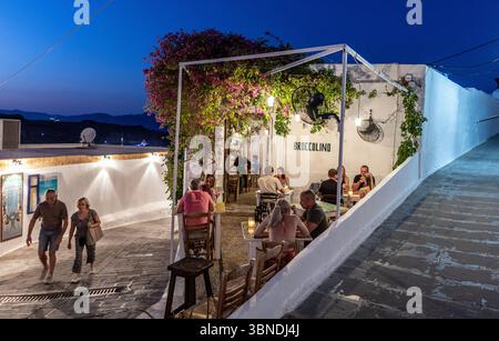 Broccolino Traditionelles Italienisches Restaurant Lindos Rhodos Griechische Inseln Stockfoto