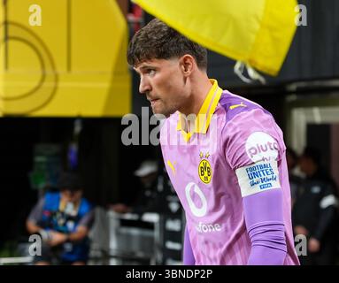 Atlanta, Vereinigte Staaten. Juli 2025. Gregor Kobel (Borussia Dortmund, #1) USA, Borussia Dortmund gegen CF Monterrey, FIFA Club-Weltmeisterschaft, Achtelfinale, Spiel 56, 01.07.2025 Foto: Eibner-Pressefoto/Scott Coleman Credit: dpa/Alamy Live News Stockfoto