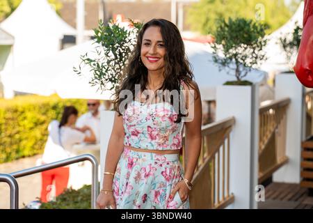 Aachen, Deutschland. Juli 2025. Nina Moghaddam (Fernsehmoderatorin) Media Night im Rahmen des CHIO Aachen 2025, Reitsport, CHIO Aachen, 2025, 01.07.2025 Foto: Eibner-Pressefoto/J. Derondeau Credit: dpa/Alamy Live News Stockfoto