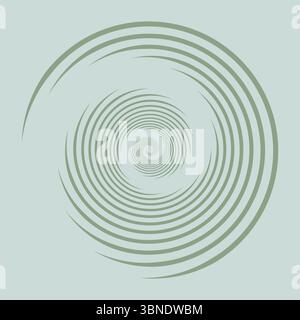 Moderne geometrische Kunst. Gepunktete Wirbelformen. Trendiges Designelement für Rahmenrahmen, Logo, Tattoo, Symbol, Web, Drucke, Poster, Vorlage, Muster und Stock Vektor