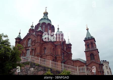 Uspenski-Kathedrale, Griechisch-orthodoxe Kathedrale, Uspenskin katedraali, Uspenskijkatedralen, Helsinki, Region Uusimaa, Finnland, Europa Stockfoto