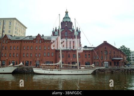 Uspenski-Kathedrale, Griechisch-orthodoxe Kathedrale, Uspenskin katedraali, Uspenskijkatedralen, Helsinki, Region Uusimaa, Finnland, Europa Stockfoto