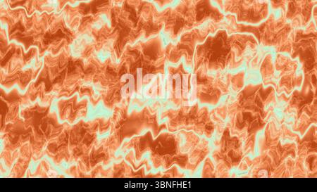 Fiery Orange Molten Marble Texture – abstrakte High-Energy-Oberfläche für Poster Art, Musik Visuals und futuristisches Produktdesign Stockfoto