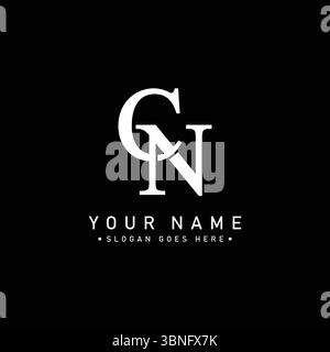 Initial CN Vector Logo – elegante Monogrammvorlage für Buchstaben C und N für Ihr Unternehmen Stock Vektor