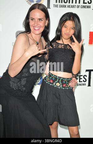 Leanne Best und Jaeden Paige Boadilla beim „Raging Grace“ FrightFest Horrorfilmfestival, Tag 4, Cineworld Leicester Square, Leicester Square, am Sonntag, den 27. August 2023 in London, England, Großbritannien. CAP/CAN ©CAN/Capital Pictures Stockfoto