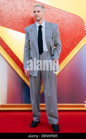 London, Großbritannien. Juli 2025. Nicholas Hoult nimmt an der „Superman“-Premiere am Cineworld Leicester Square Teil. Quelle: SOPA Images Limited/Alamy Live News Stockfoto