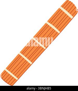 Küche Sushi Rollmatte Karikaturvektor Illustration Stock Vektor