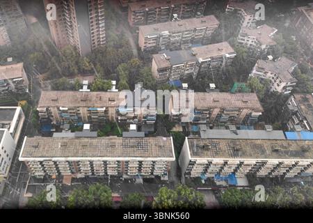 CHENGDU, CHINA - 3. JULI 2025 - Regensturm in Chengdu, Provinz Sichuan, China am 3. Juli 2025. Stockfoto