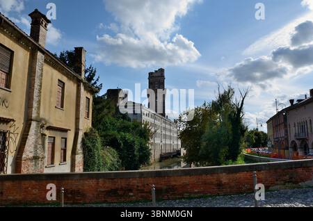 La Specola, Castello Carrarese, Canal of Padua, Veneto, Italien, Europa Stockfoto