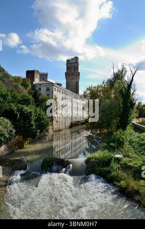 La Specola, Castello Carrarese, Canal of Padua, Veneto, Italien, Europa Stockfoto
