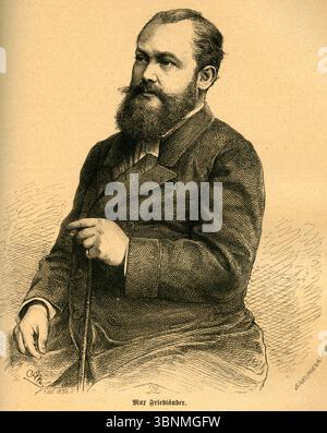 Europa, Österreich, Wien, Max Friedländer, deutsch-österreichischer Journalist, Motiv aus : die Gartenlaube , Nr. 29 , 1872 . / Europa, Österreich, Wien, Max Friedländer , deutsch-österreichischer Journalist , Bild aus der Zeitschrift : die Gartenlaube , Nr. 29 , 1872 . Stockfoto