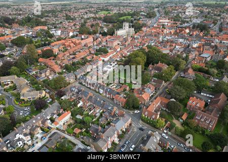 Aus der Vogelperspektive von Beverley, East Riding of yorkshire Stockfoto
