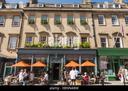 England, Somerset, Bath, Milson Street, The Bath Townhouse Restaurant Stockfoto