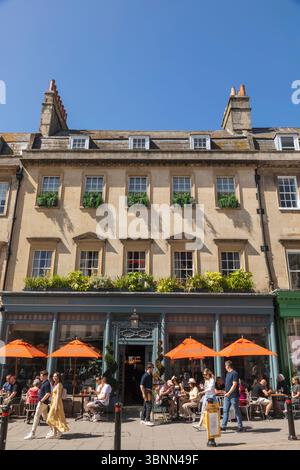 England, Somerset, Bath, Milson Street, The Bath Townhouse Restaurant Stockfoto