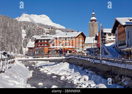 Österreich, Vorarlberg, Lech am Arlberg Stockfoto
