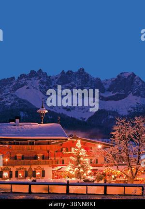 Weihnachtsmarkt im Stanglwirt in Going, Tirol Stockfoto