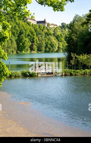 Schloss Burghausen, Burghausen, Landkreis Altötting, Bayern, Deutschland, Europa Stockfoto
