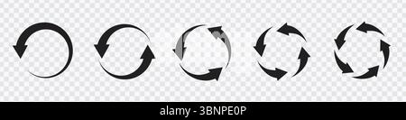 „Symbole Recyceln – Aktualisieren, Kreispfeile, Schleife, Neu Laden, Wiederholen“ Stock Vektor